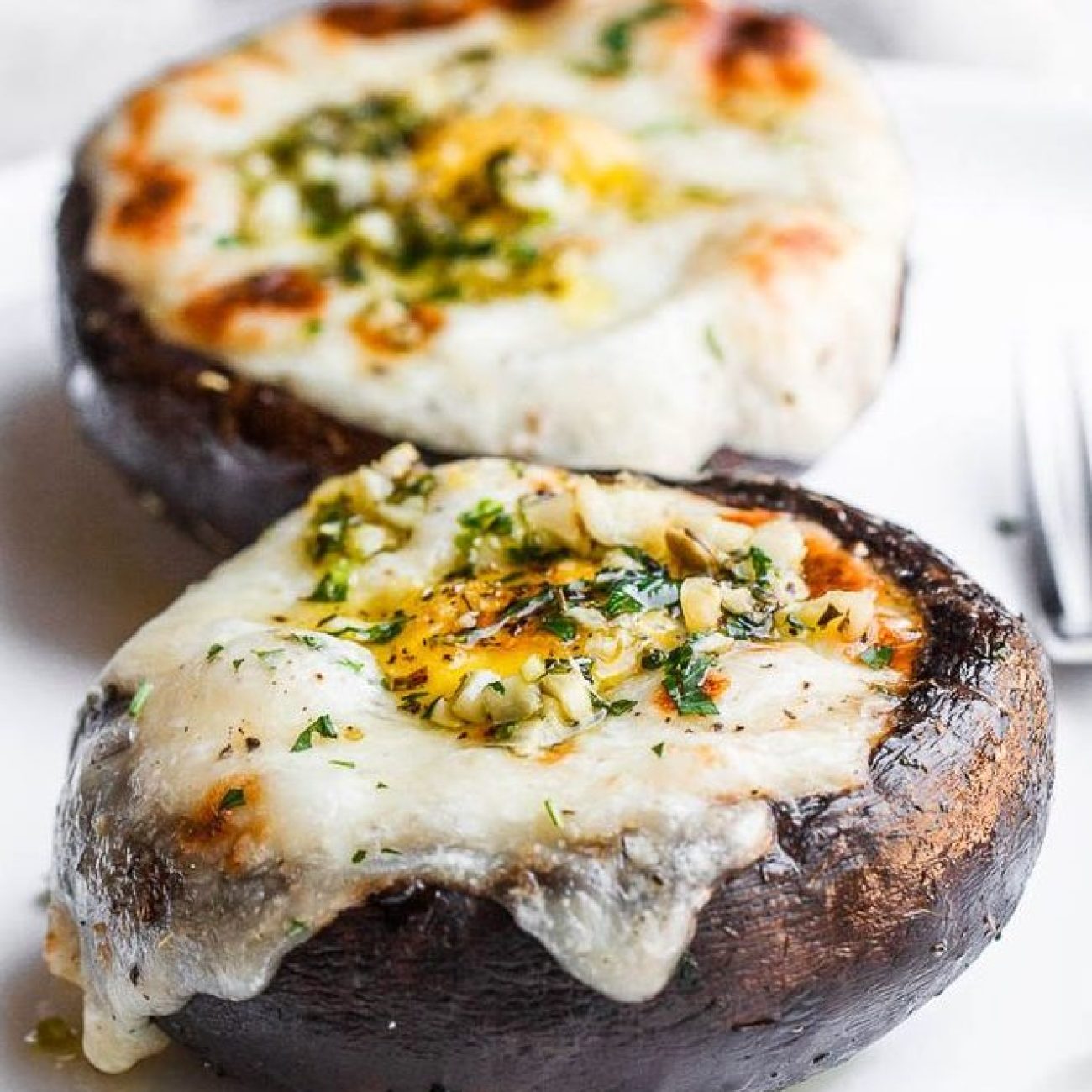 Garlicky Portabella Mushrooms