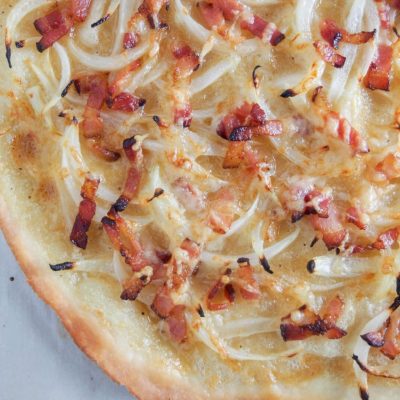 German Bacon And Onion Tartflammekueche