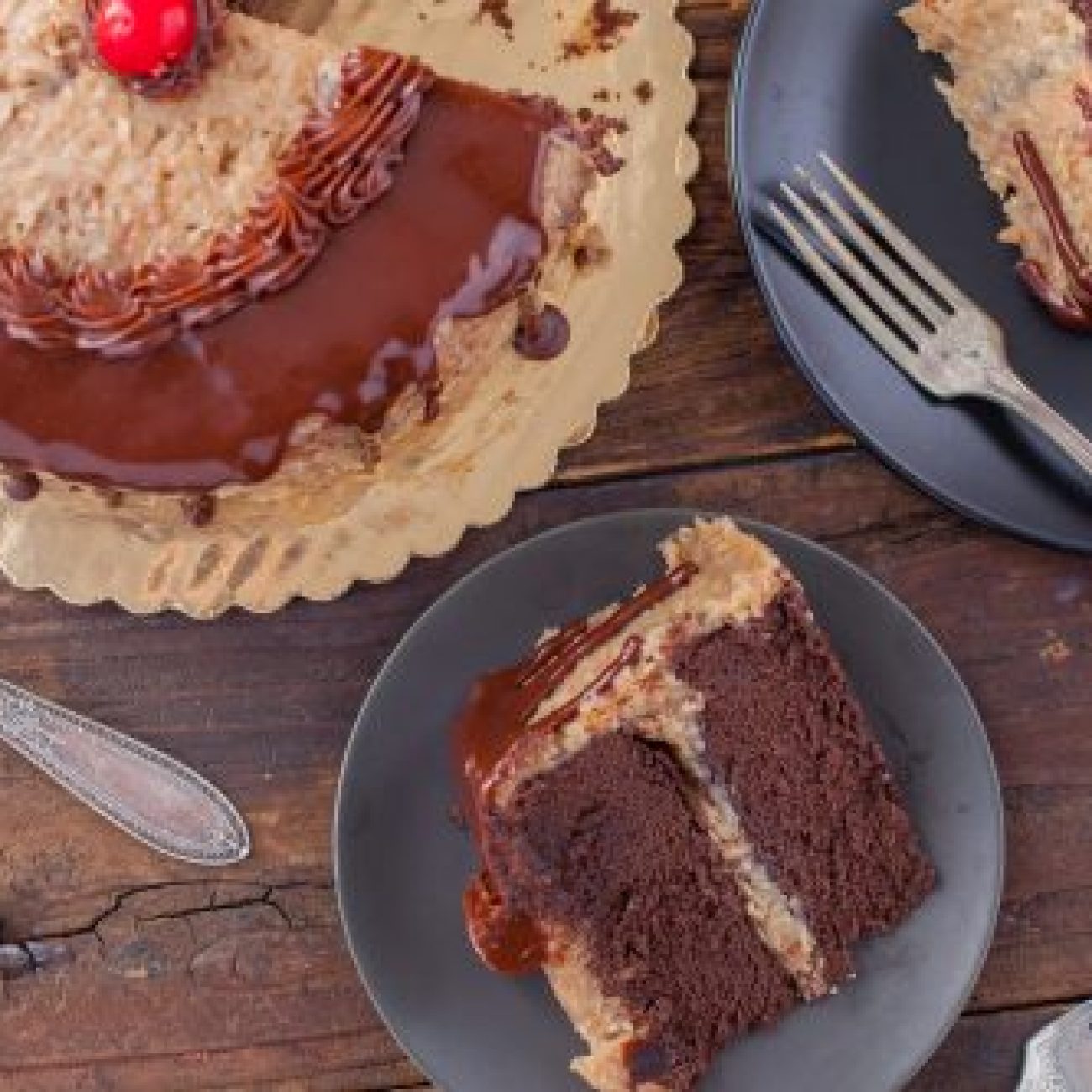 German Chocolate Cake With Coconut