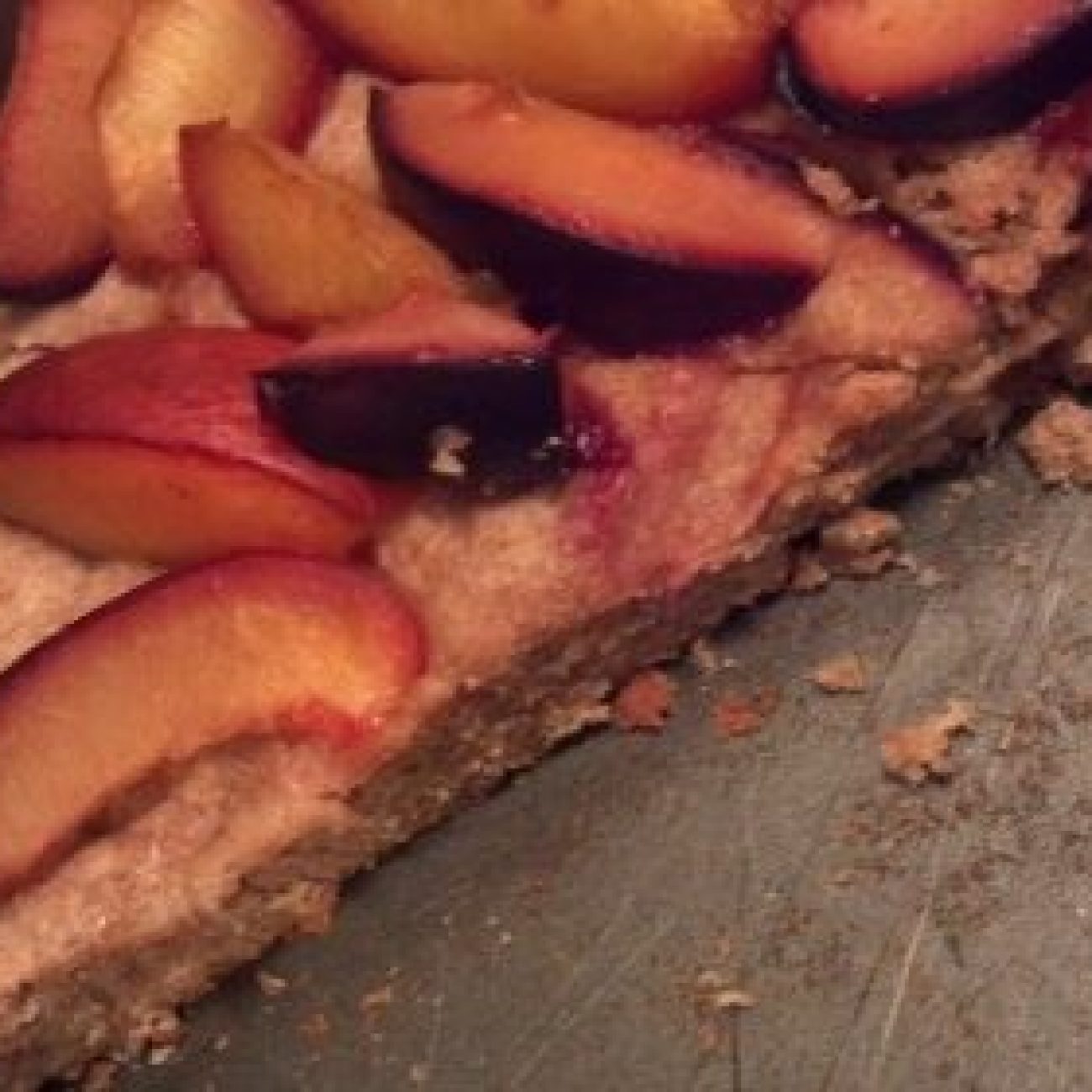 German Plum Coffee Cake With Almonds