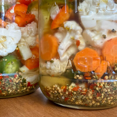 Giardiniera --Mixed Pickled Vegetables For