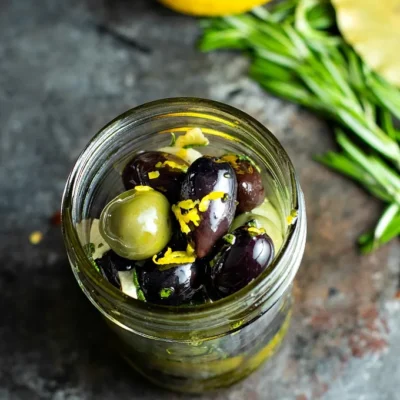Gin-Marinated Olives