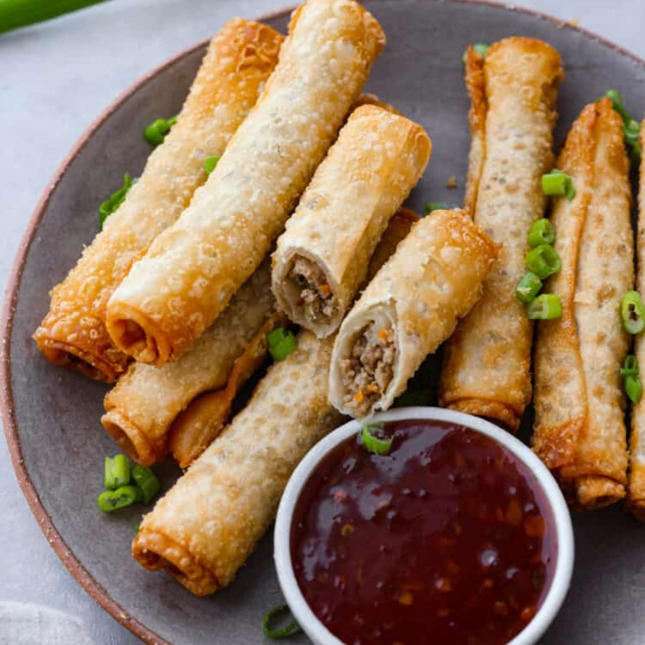 Ginger Pork Spring Rolls