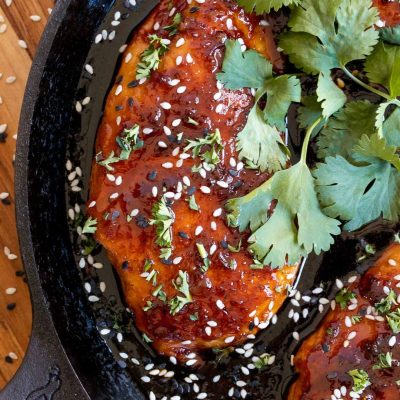 Ginger Scented Honey Hoisin Chicken Thighs