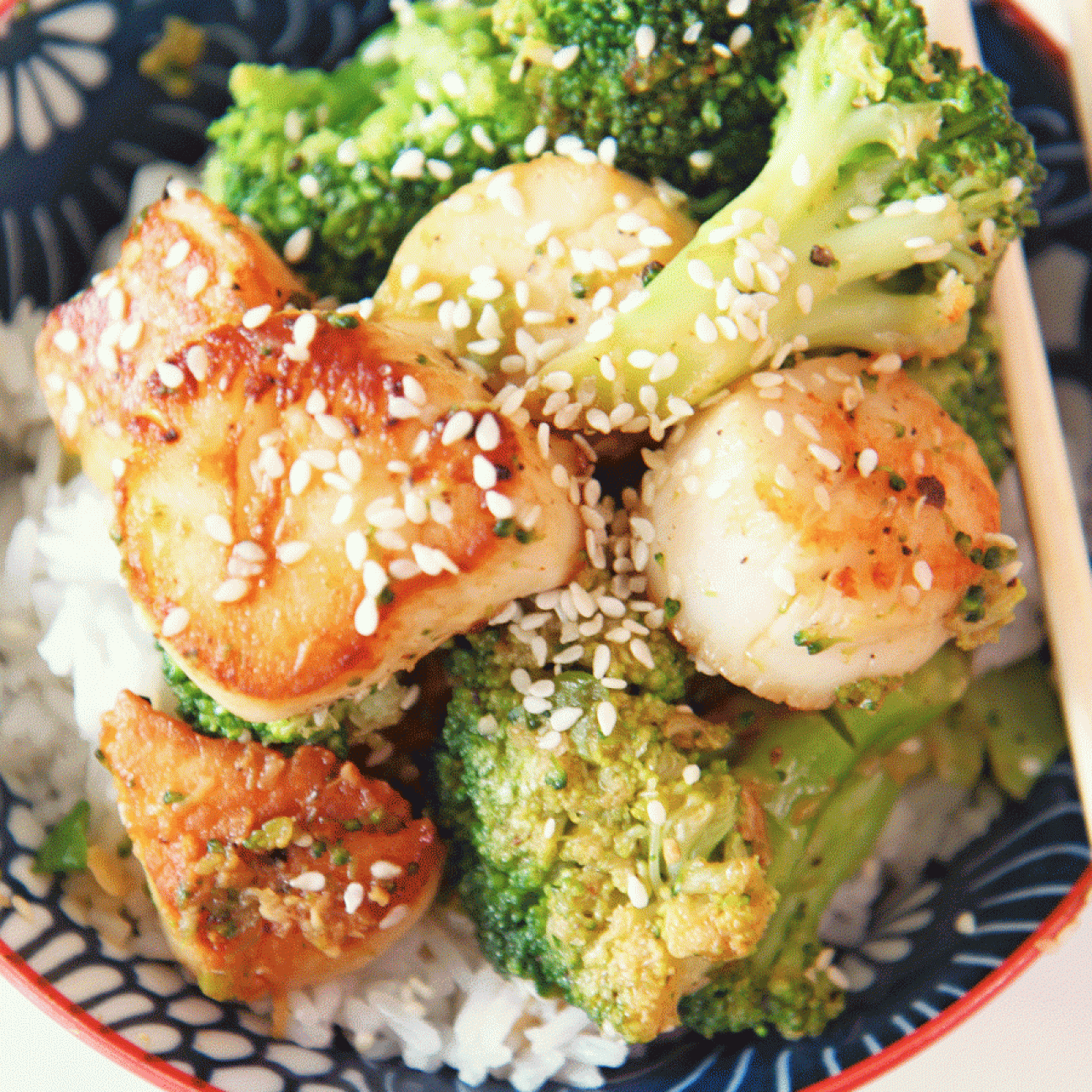 Ginger Stir Fried Scallops