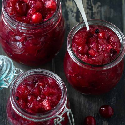 Gingered Apple- Cranberry Chutney