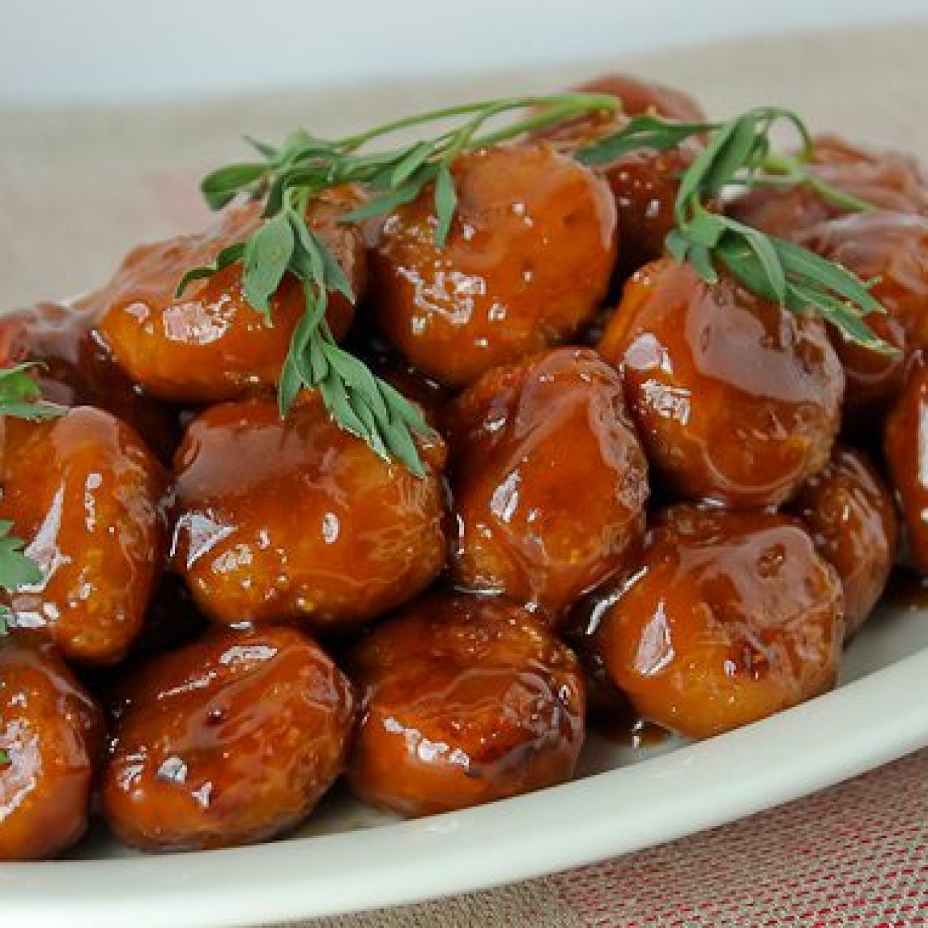 Glazed Ham Balls