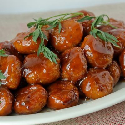 Glazed Ham Balls