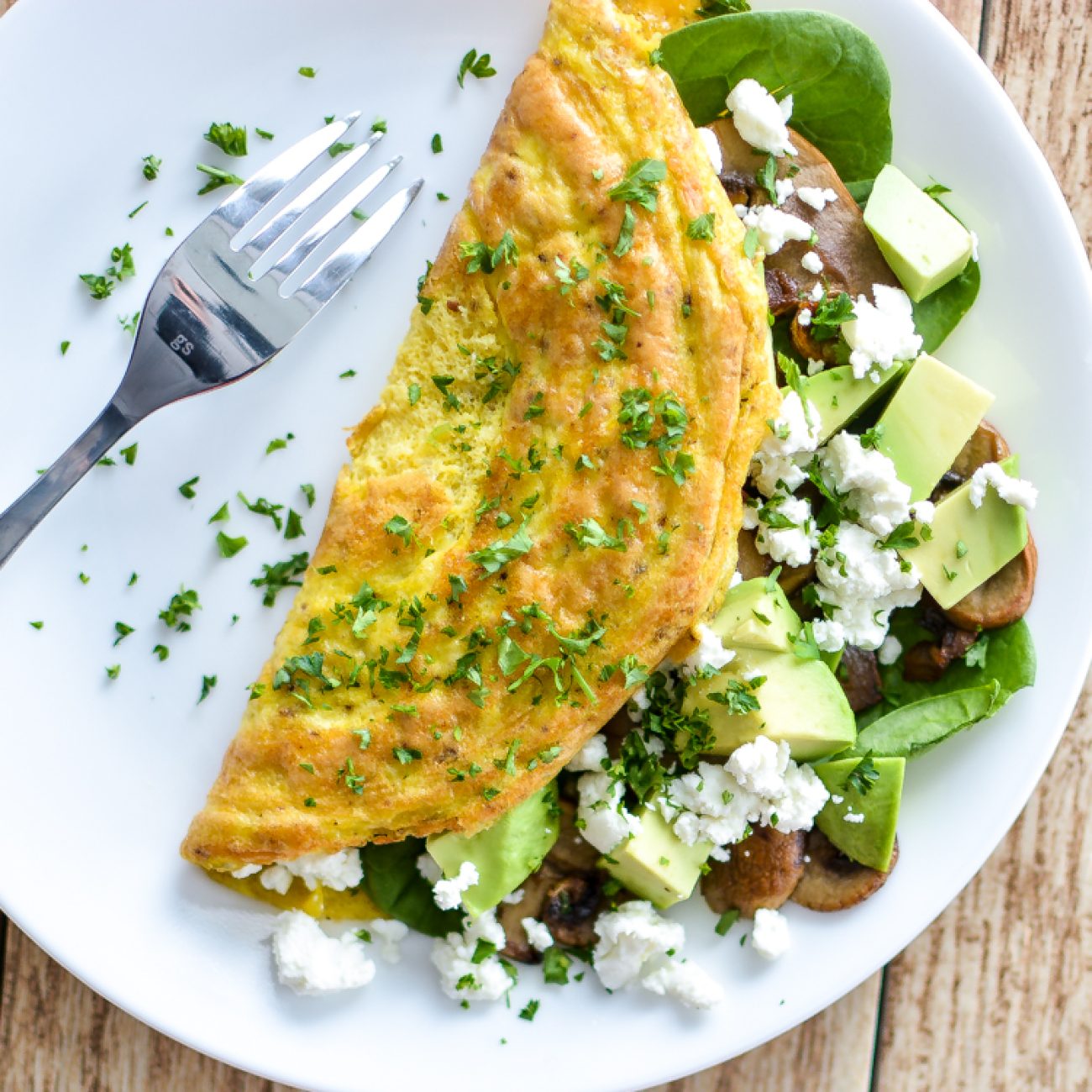 Goat Cheese And Apple Omelet