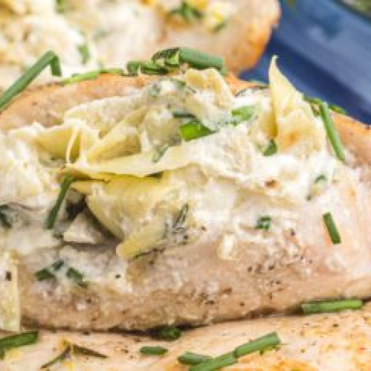 Goat Cheese And Artichoke Stuffed Chicken