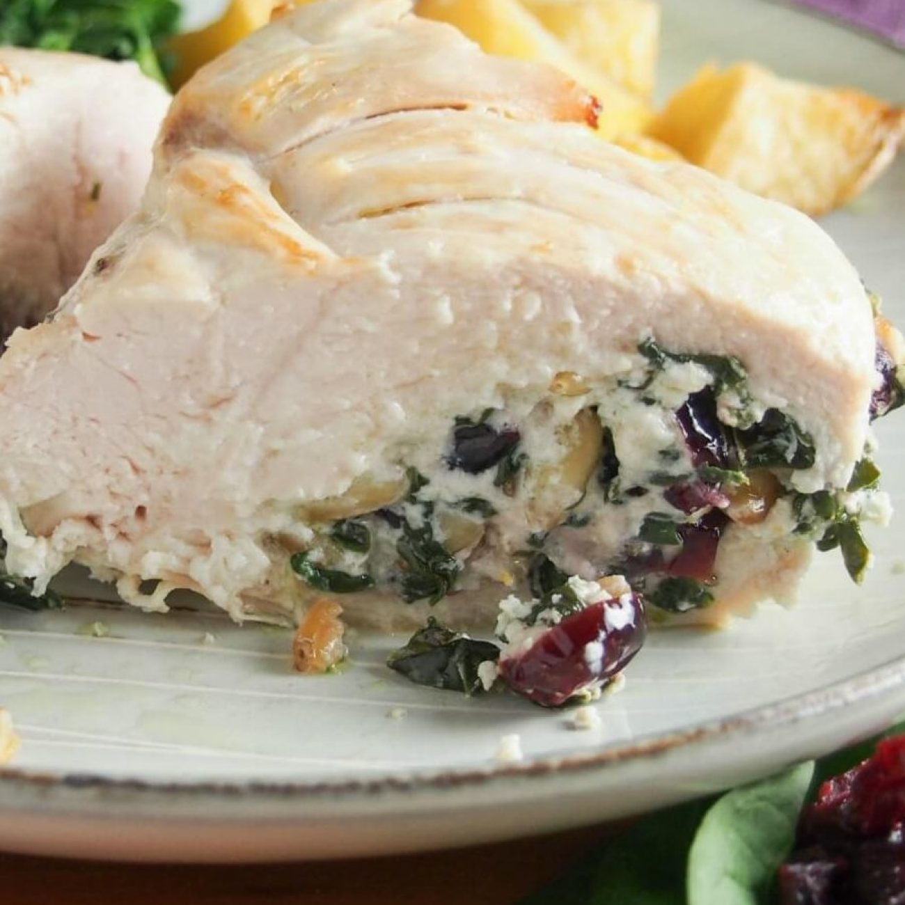 Goat Cheese and Spinach Stuffed Chicken Breast Recipe