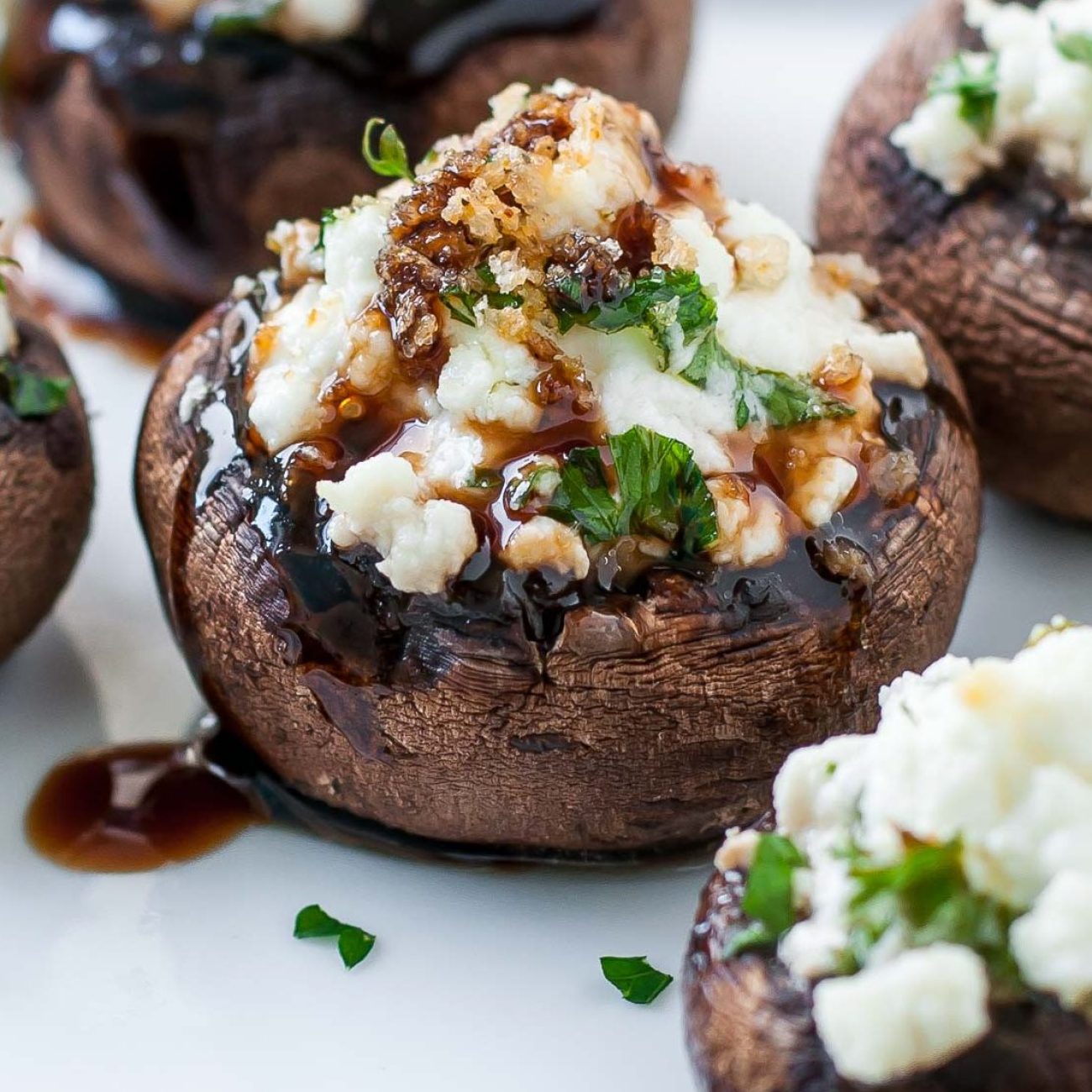 Goat Cheese Stuffed Mushrooms