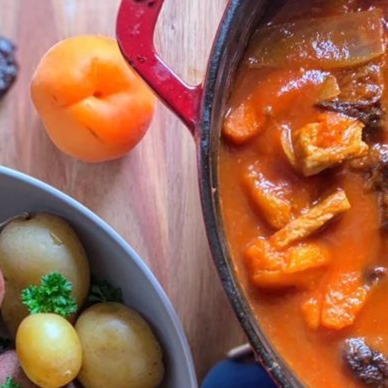 Golden Pork And Apricot Casserole