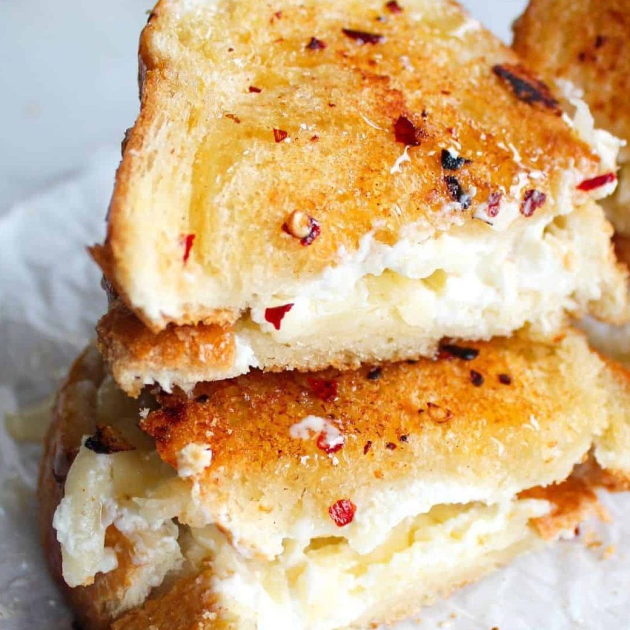 Gourmet Melted Goat Cheese Sandwich Delight