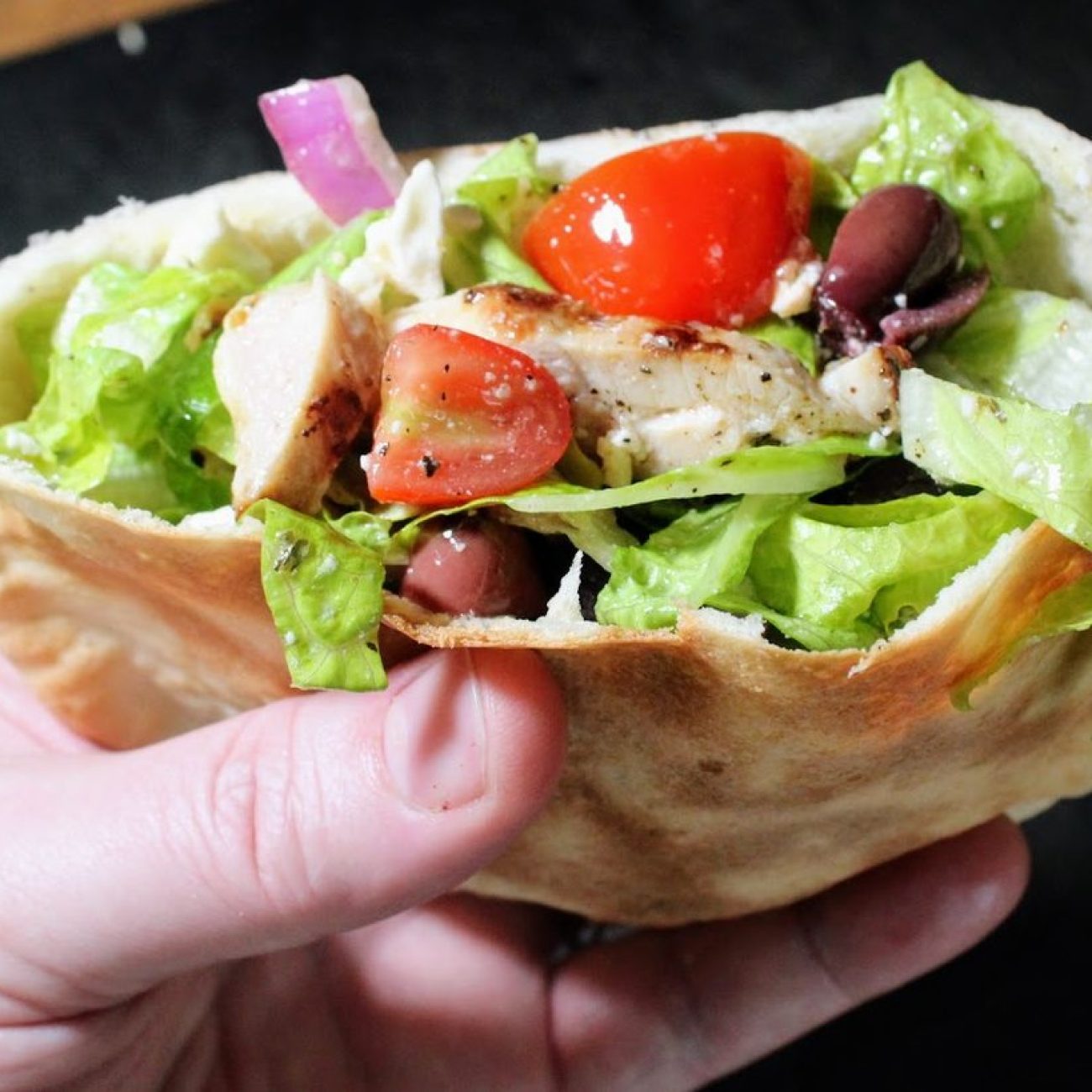 Greek Salad Pita Pockets For Two