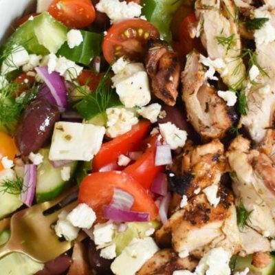 Greek Salad With Grilled Chicken