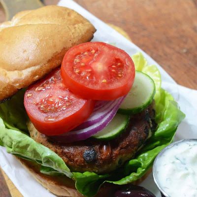 Greek Style Feta And Olive Spread For Burgers