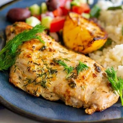 Greek-Style Lemony Chicken Breasts With