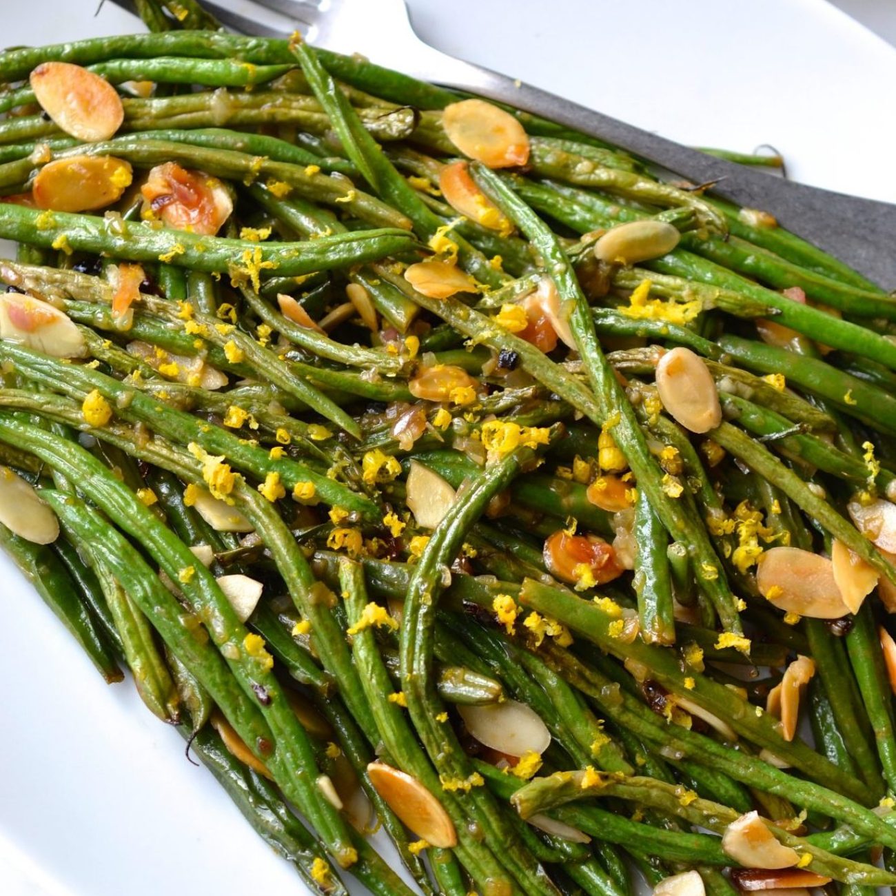 Green Beans, Roasted With Garlic, Shallots