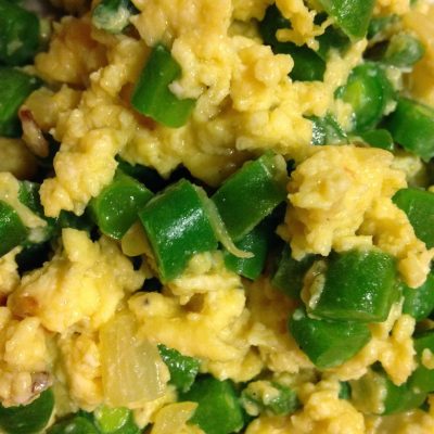 Green Beans With Scrambled Eggs