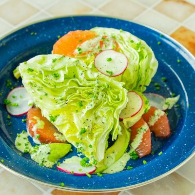 Green Goddess Ranch Salad Dressing With Dip