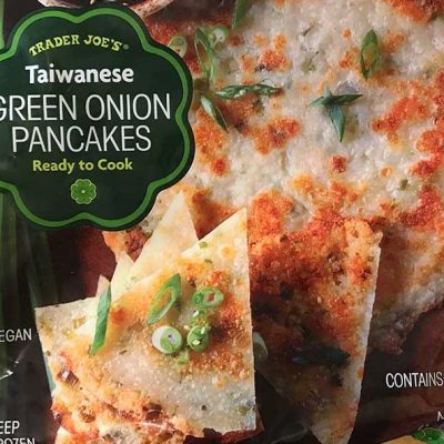 Green Onion Pancakes Topped With Wasabi-Infused Crab