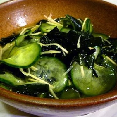 Green Sea Salad Kyuri To Wakame No Su No Mono