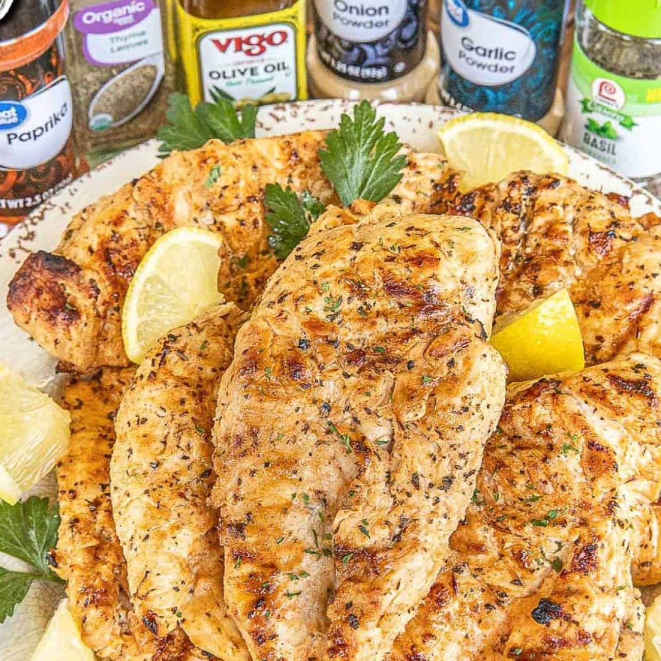 Grilled Basil Lemon Chicken