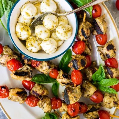 Grilled Bocconcini Skewers