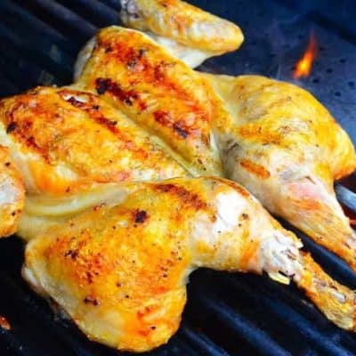 Grilled Butterflied Chicken With