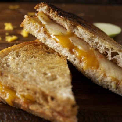 Grilled Cheddar And Apple Butter Sandwich