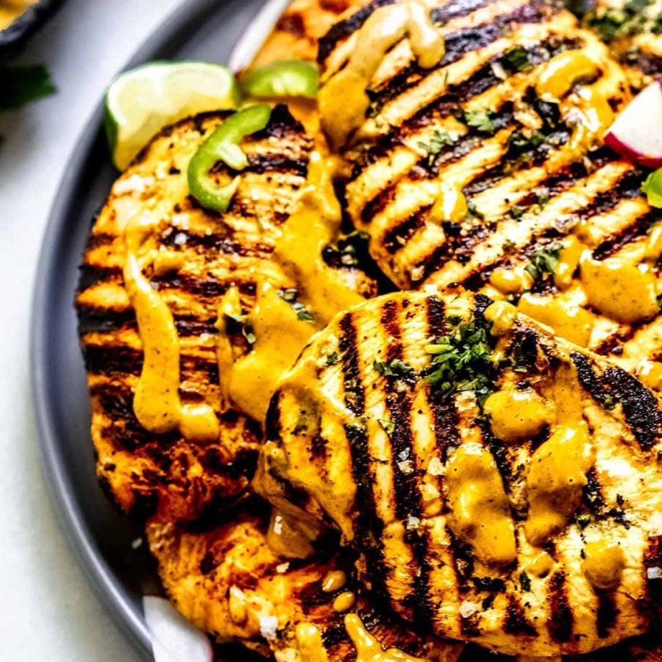 Grilled Chicken Breasts With Satay Sauce