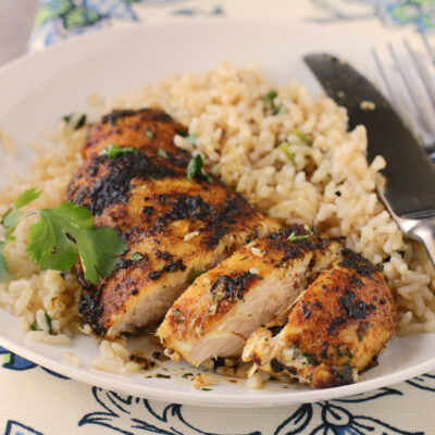 Grilled Chicken With Mango Habanero Glaze