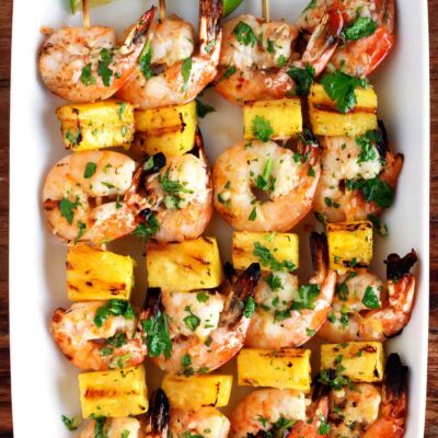 Grilled Coconut Shrimp Kabobs With Island Salsa