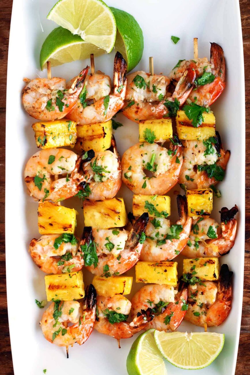 Grilled Coconut Shrimp Kabobs With Island Salsa