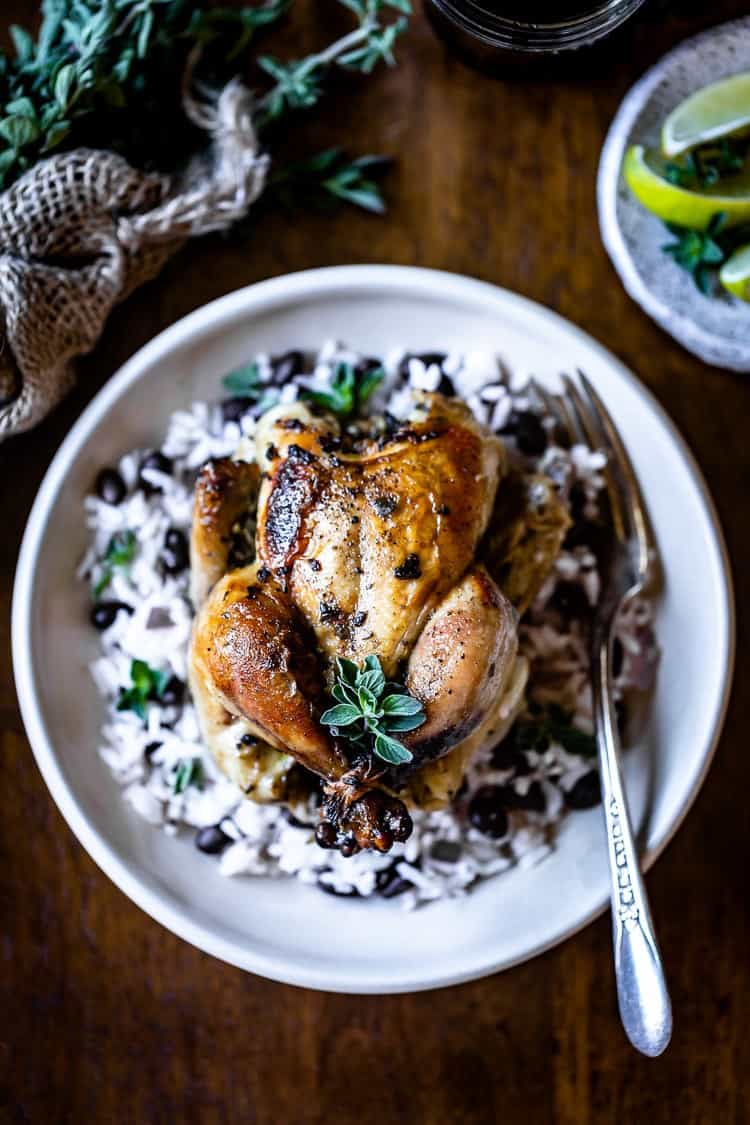 Grilled Cornish Game Hens With Jamaican Basting