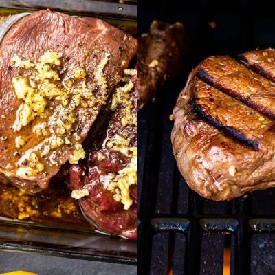 Grilled Elk Steaks