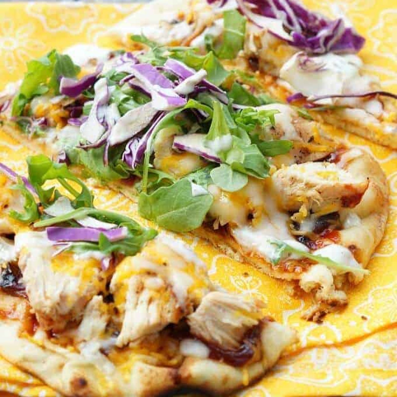 Grilled Flat Bread Topped W/ Caramelized