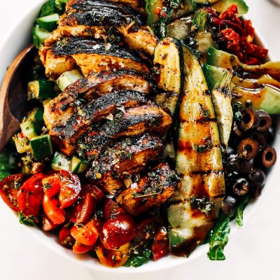 Grilled Fruity Balsamic Chicken With