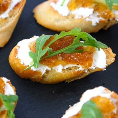Grilled Goat Cheese Baguettes