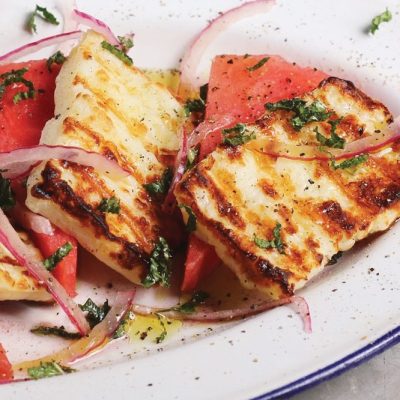 Grilled Halloumi With Watermelon And