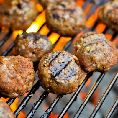 Grilled Italian Meatballs