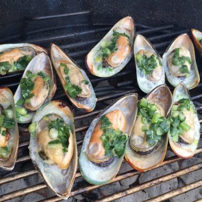 Grilled Mussels W/ Chipotle Aoili