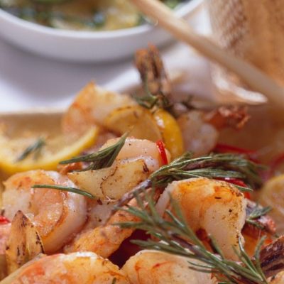 Grilled Rosemary Garlic Shrimp