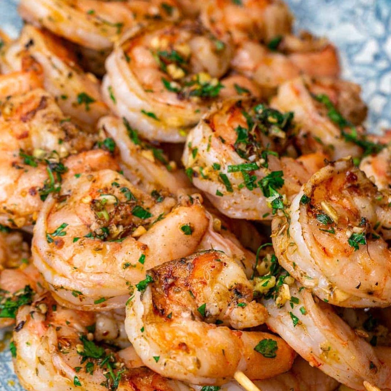 Grilled Shrimp Tossed In Lemon- Garlic Sauce