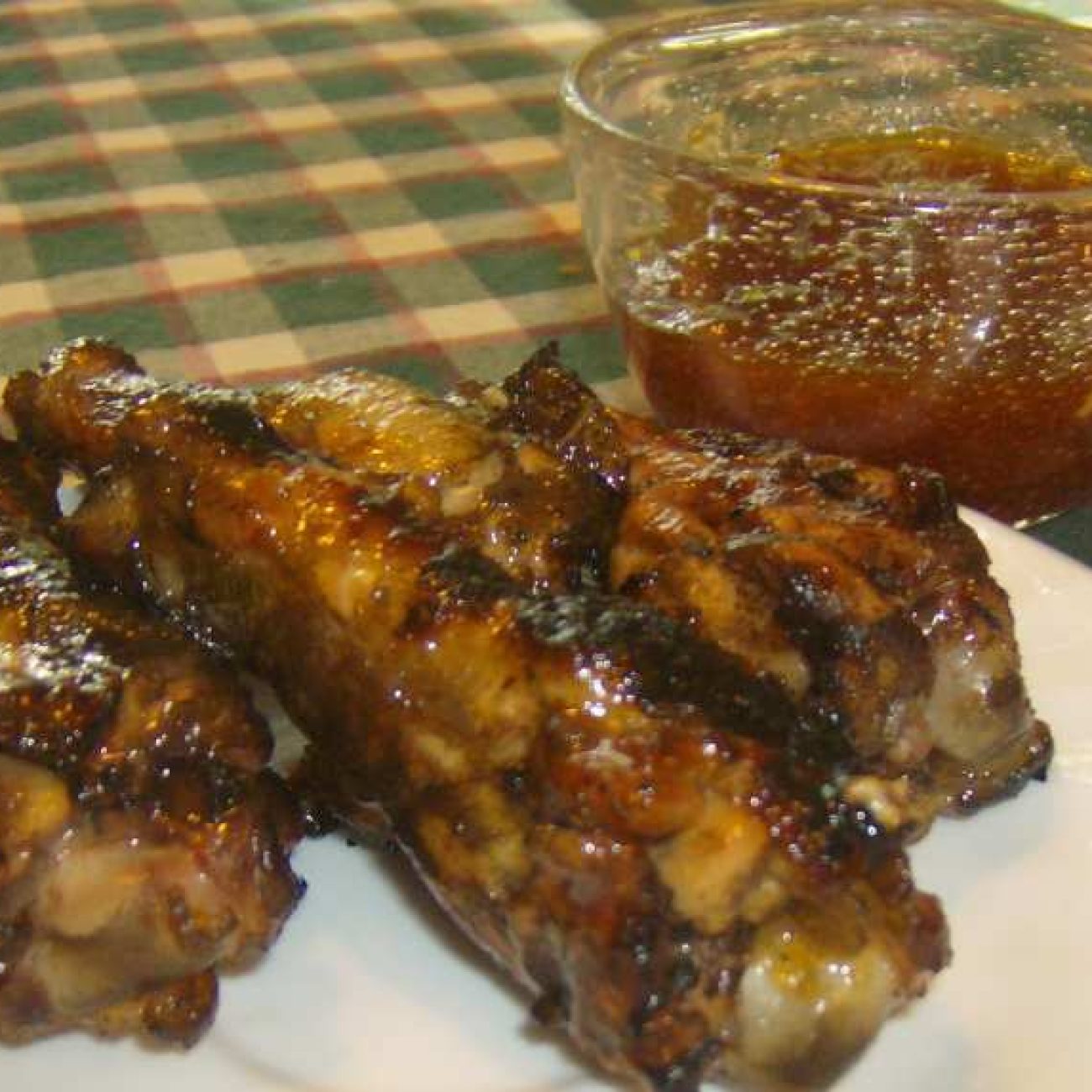 Grilled Spicy Apricot Chicken Wings