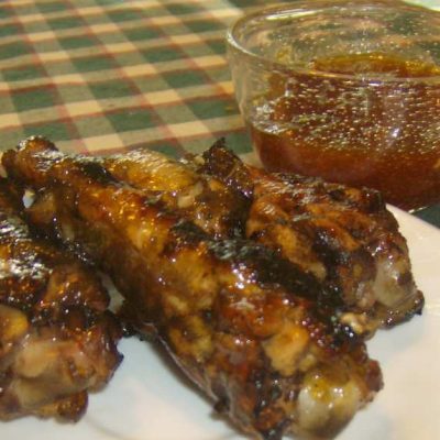 Grilled Spicy Apricot Chicken Wings