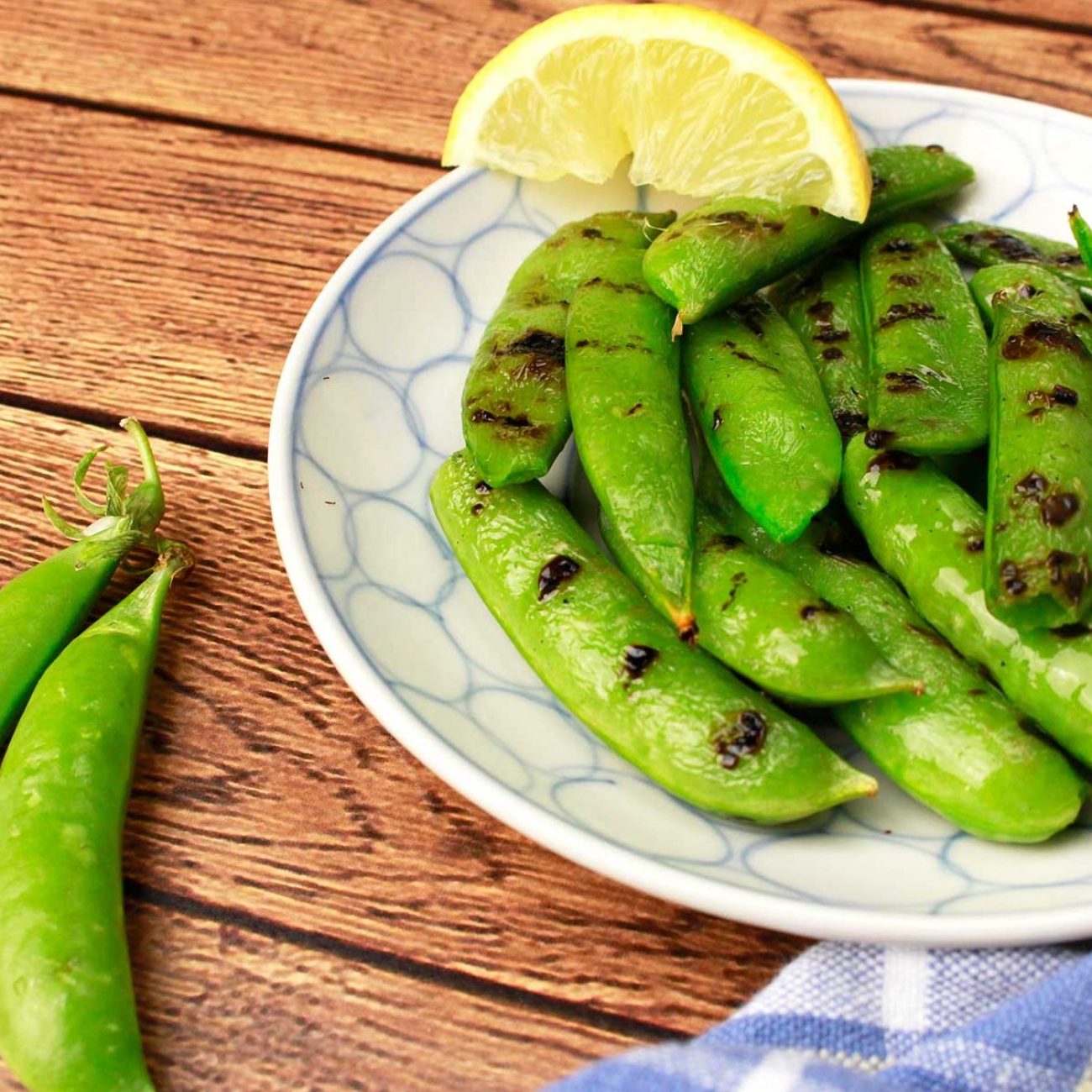 Grilled Sugar Snap Peas