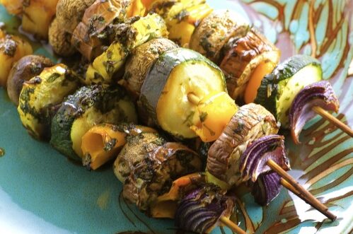 Grilled Veggie Shish Kabobs