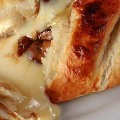 Grilled Wild Mushroom And Brie Cheese